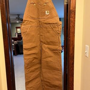 Carhartt men’s canvas overalls size 38x32